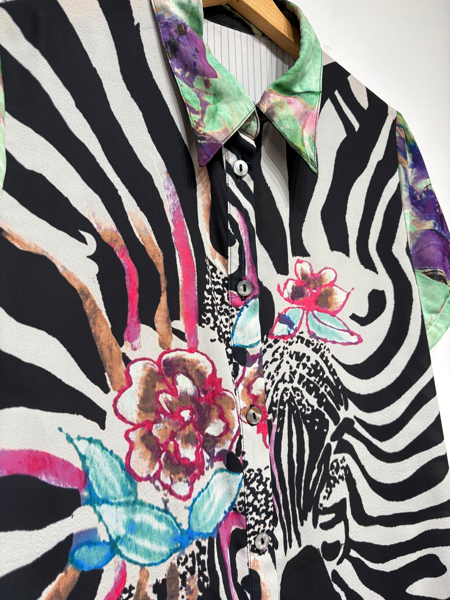 Vestido doble estampado