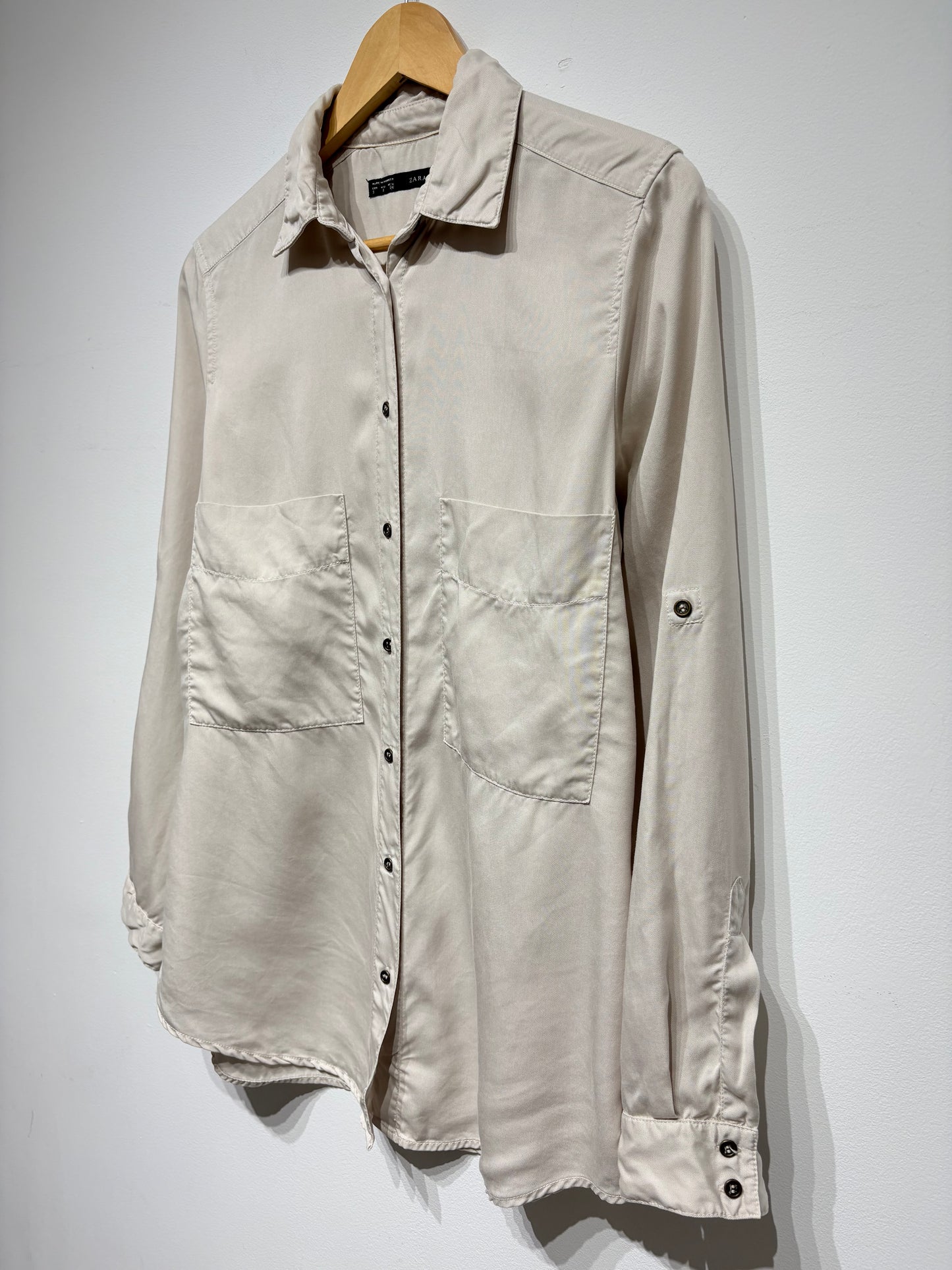 Camisa estilo safari 100% Lino