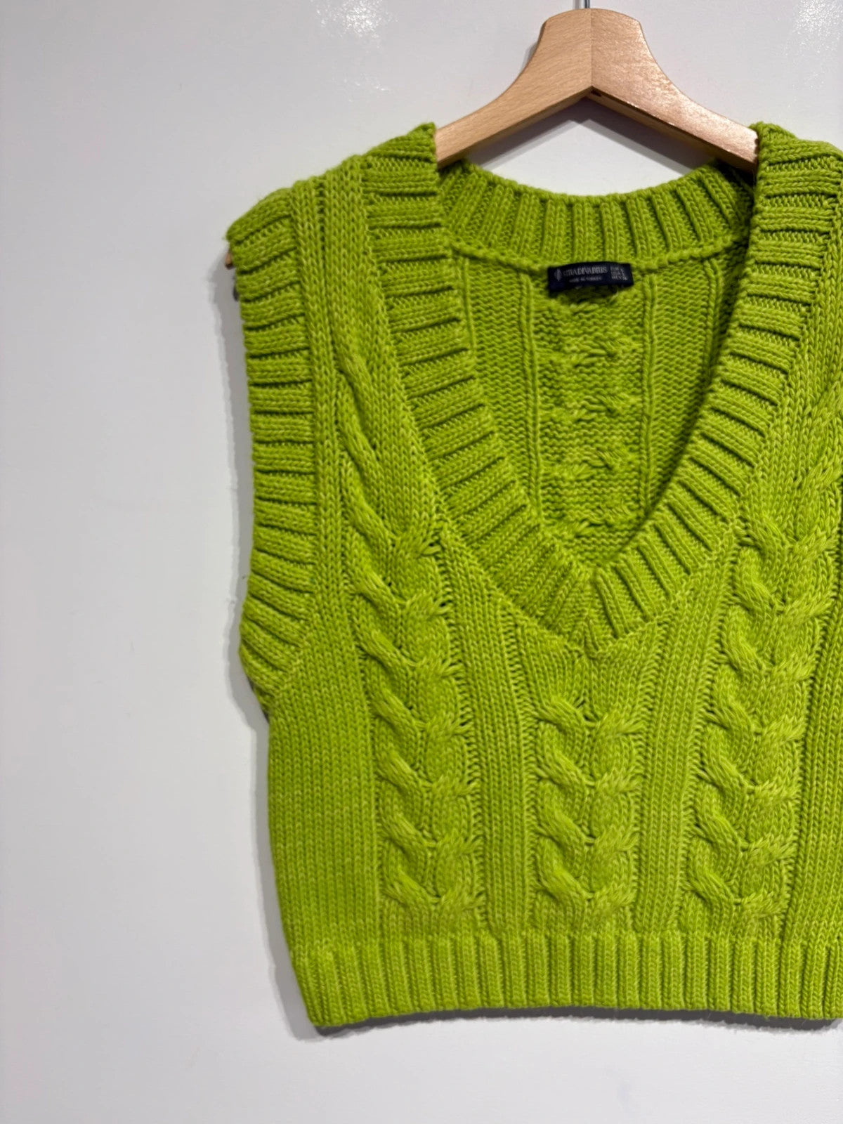 Chaleco punto trenzado