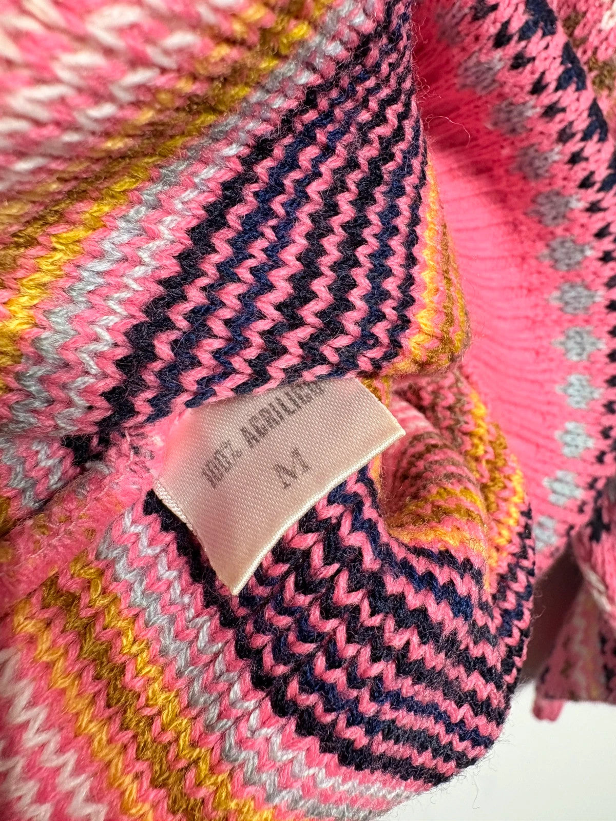 Jersey de punto vintage rosa