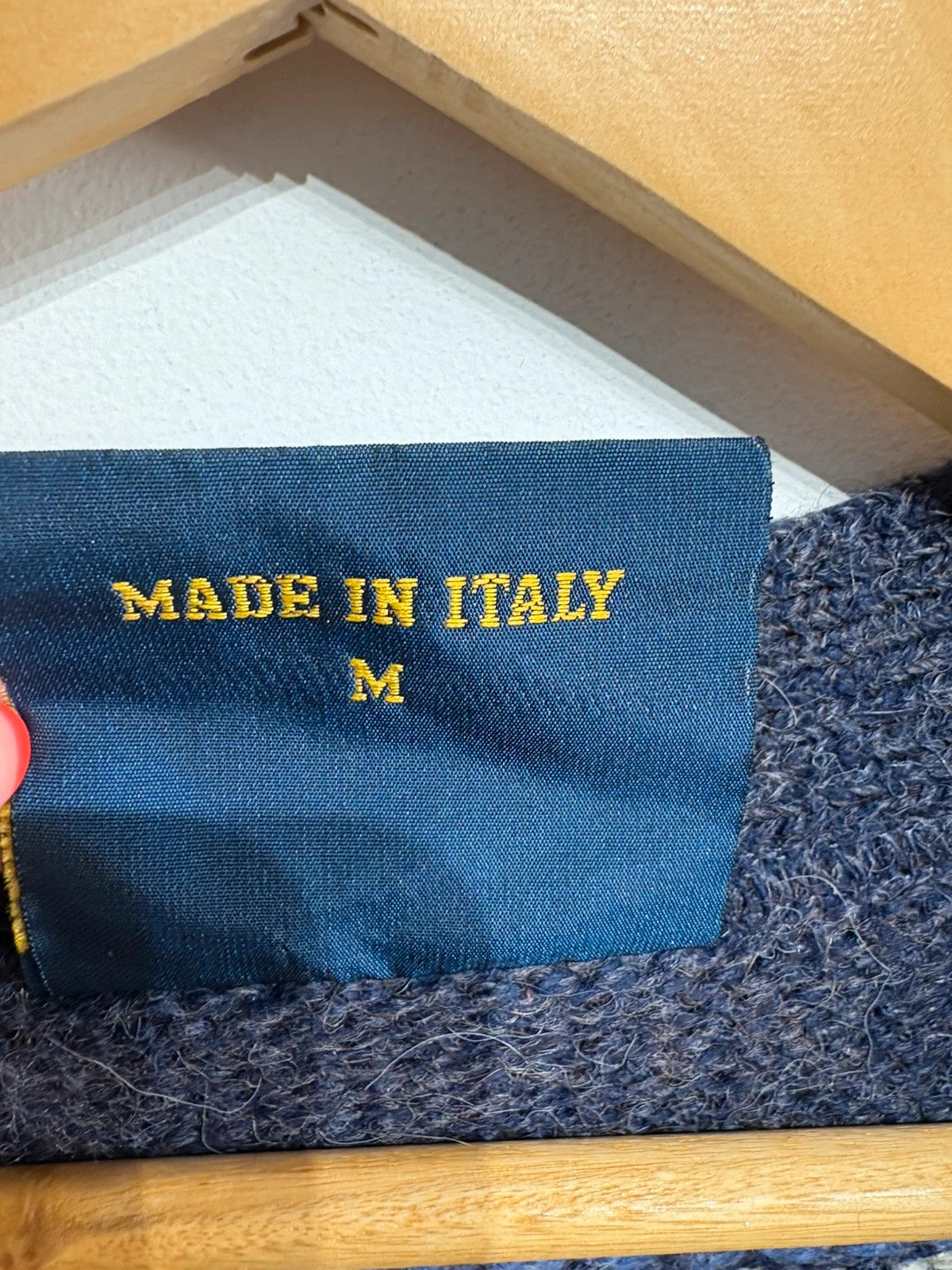 Cárdigan vintage tonos azules