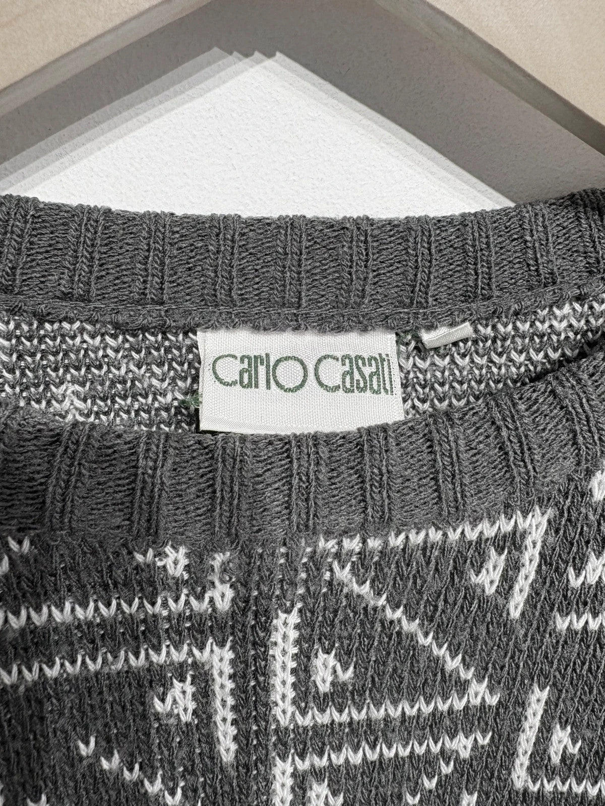 Jersey de punto vintage tonos grises