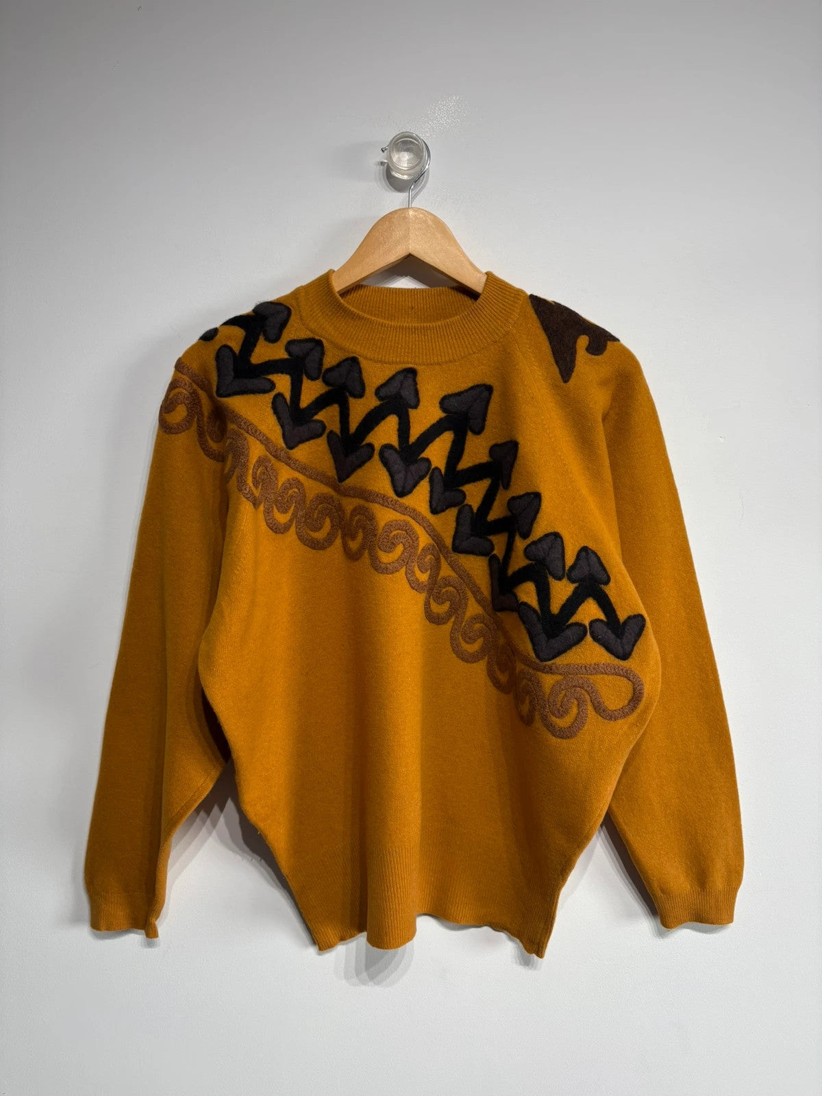 Jersey de punto bordado vintage