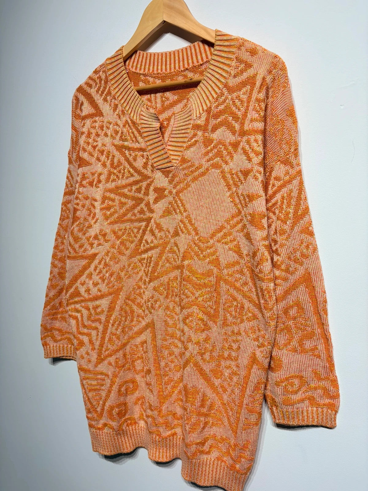 Jersey largo de punto fino