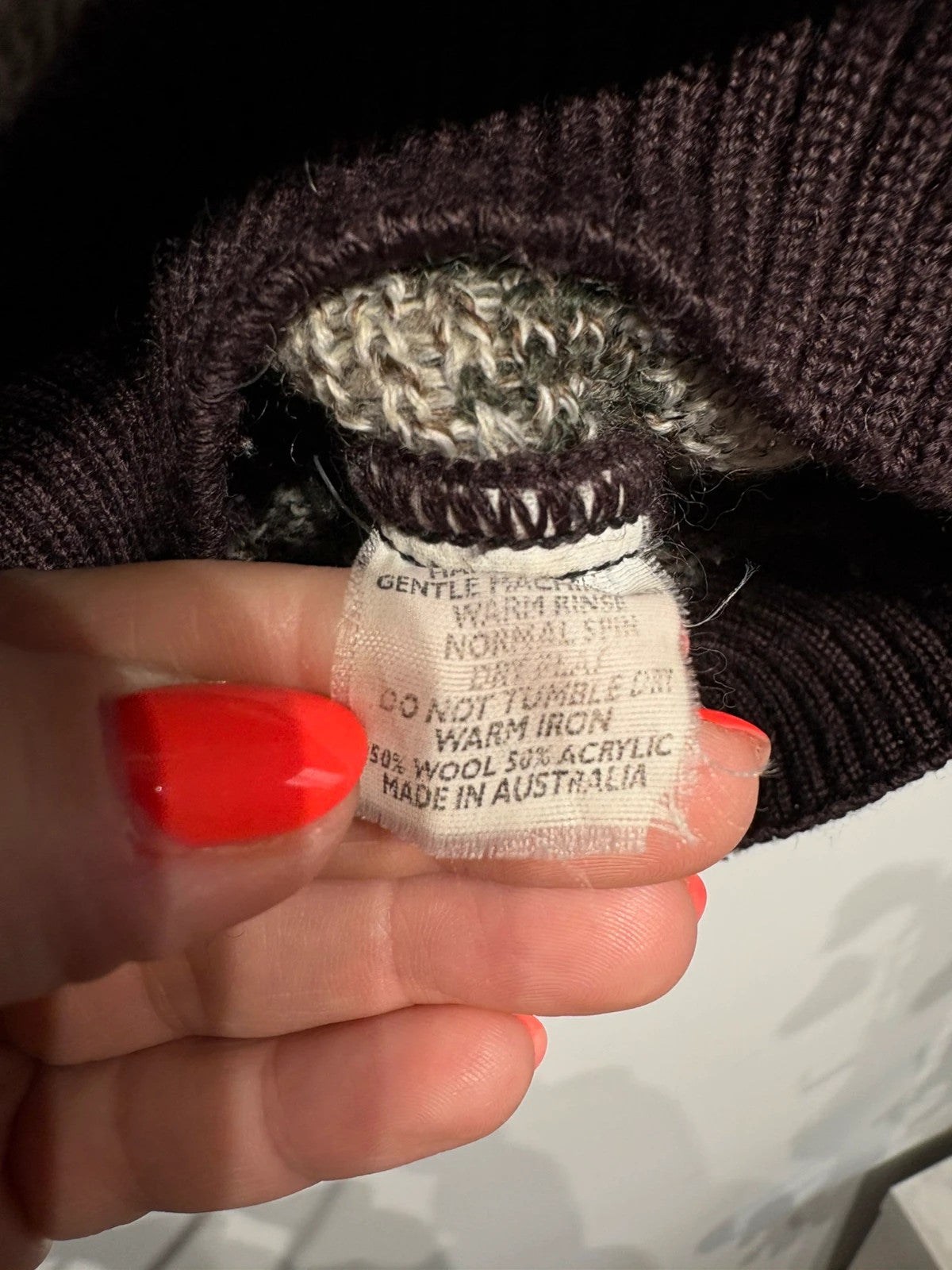 Jersey de punto bordado vintage