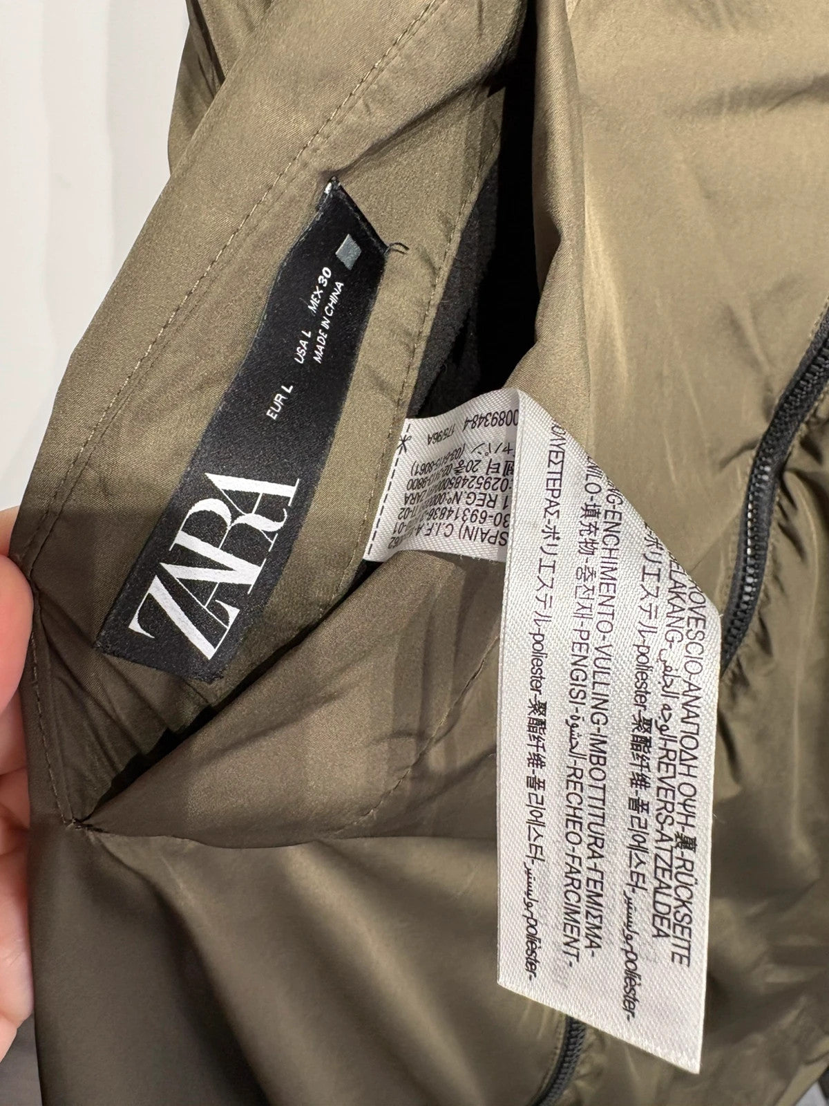 Chaleco acolchado reversible largo Zara