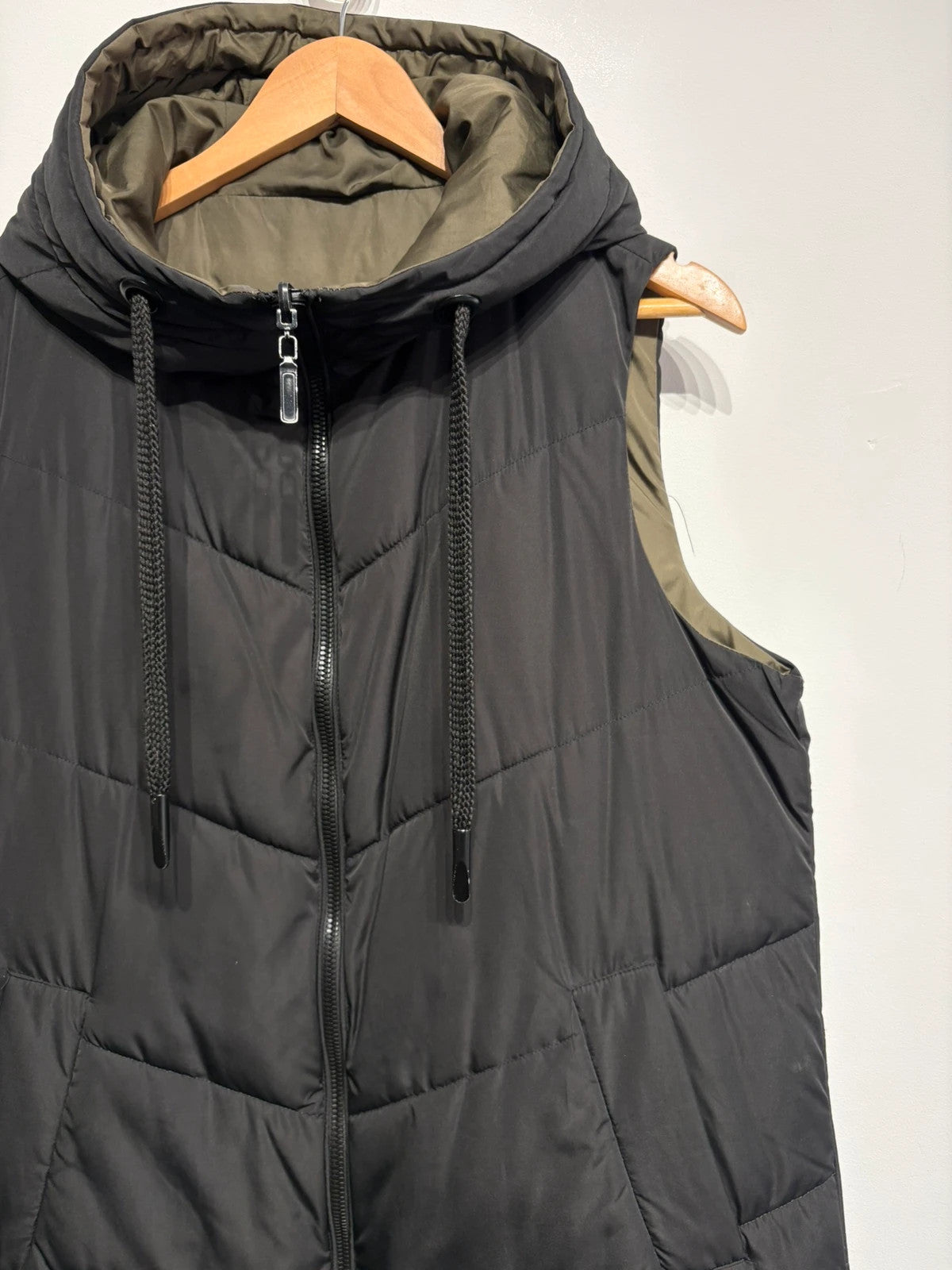 Chaleco acolchado reversible largo Zara