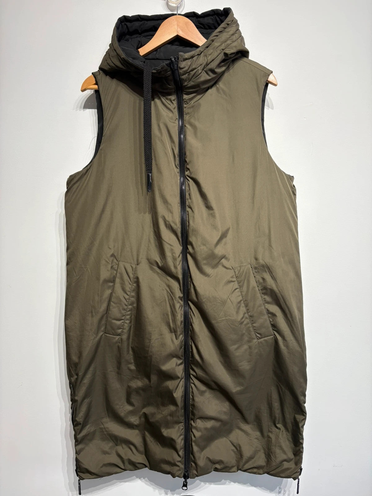 Chaleco acolchado reversible largo Zara