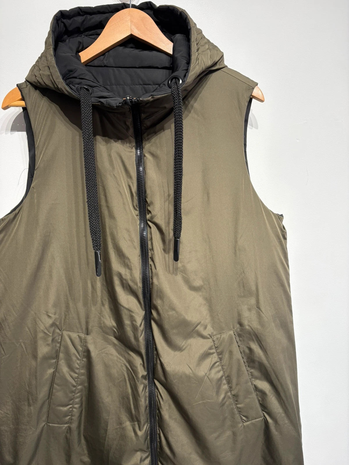 Chaleco acolchado reversible largo Zara