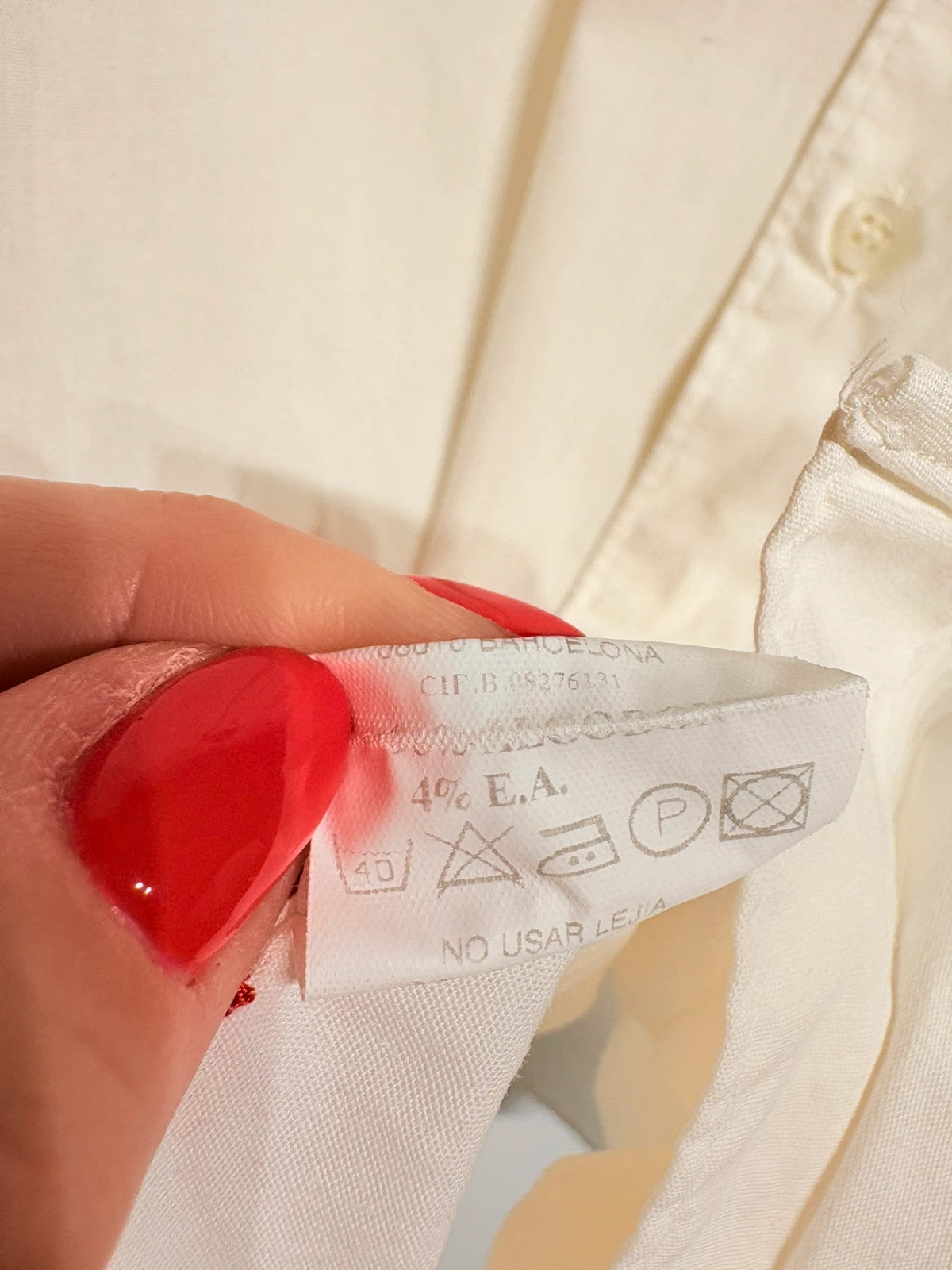 Camisa blanco roto de hombre Passaport