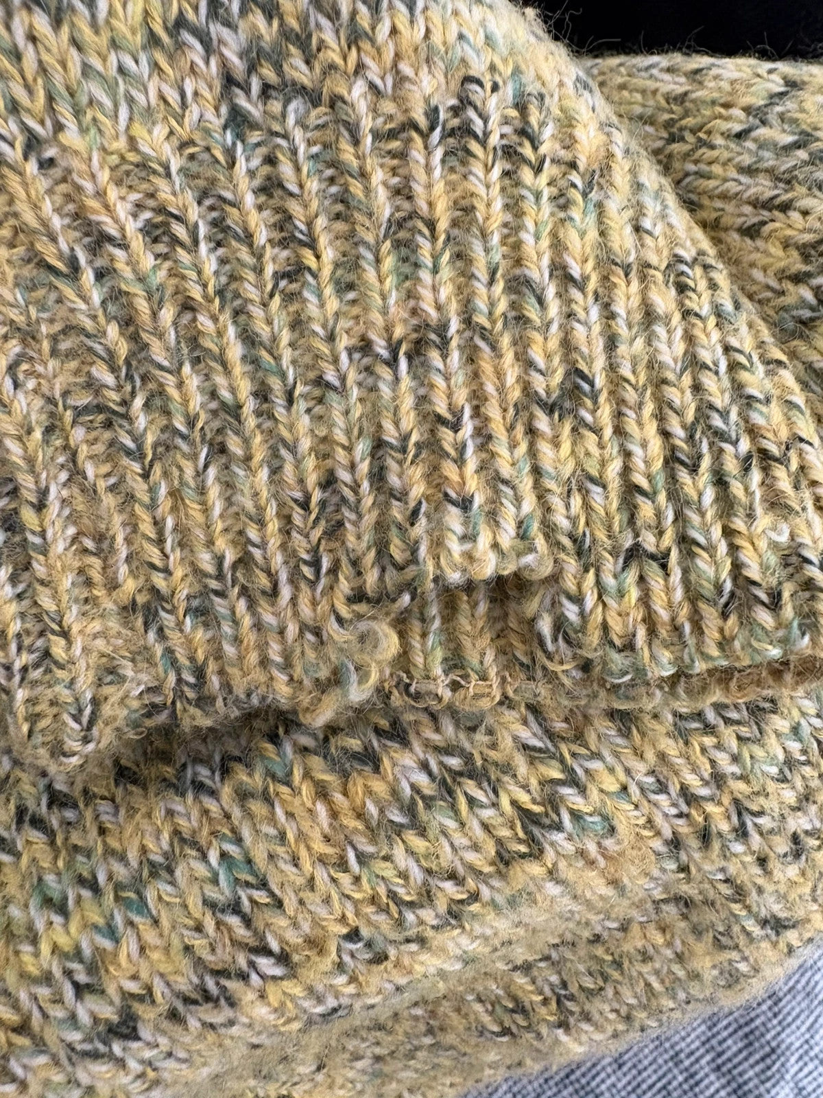 Jersey vintage tono amarillo jaspeado