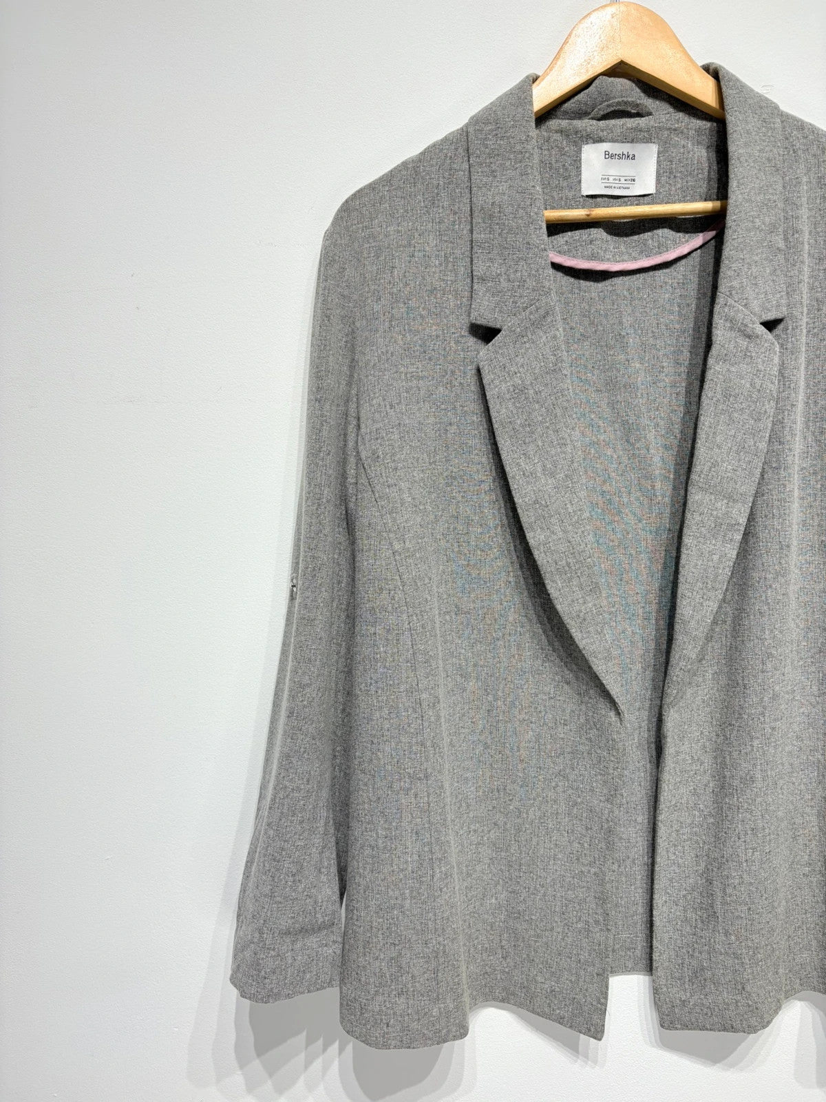 Blazer color gris Bershka