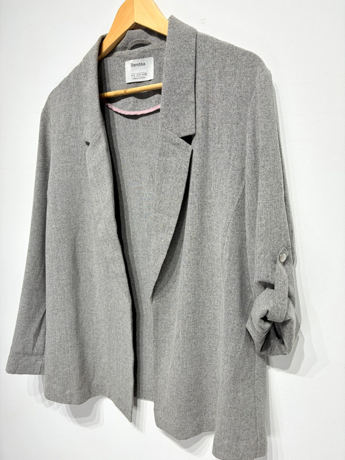 Blazer color gris Bershka