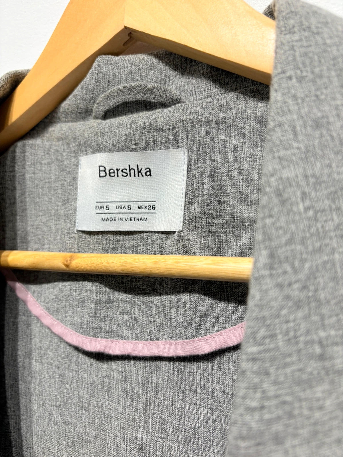 Blazer color gris Bershka
