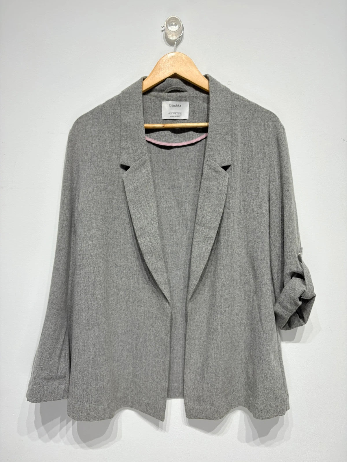 Blazer color gris Bershka