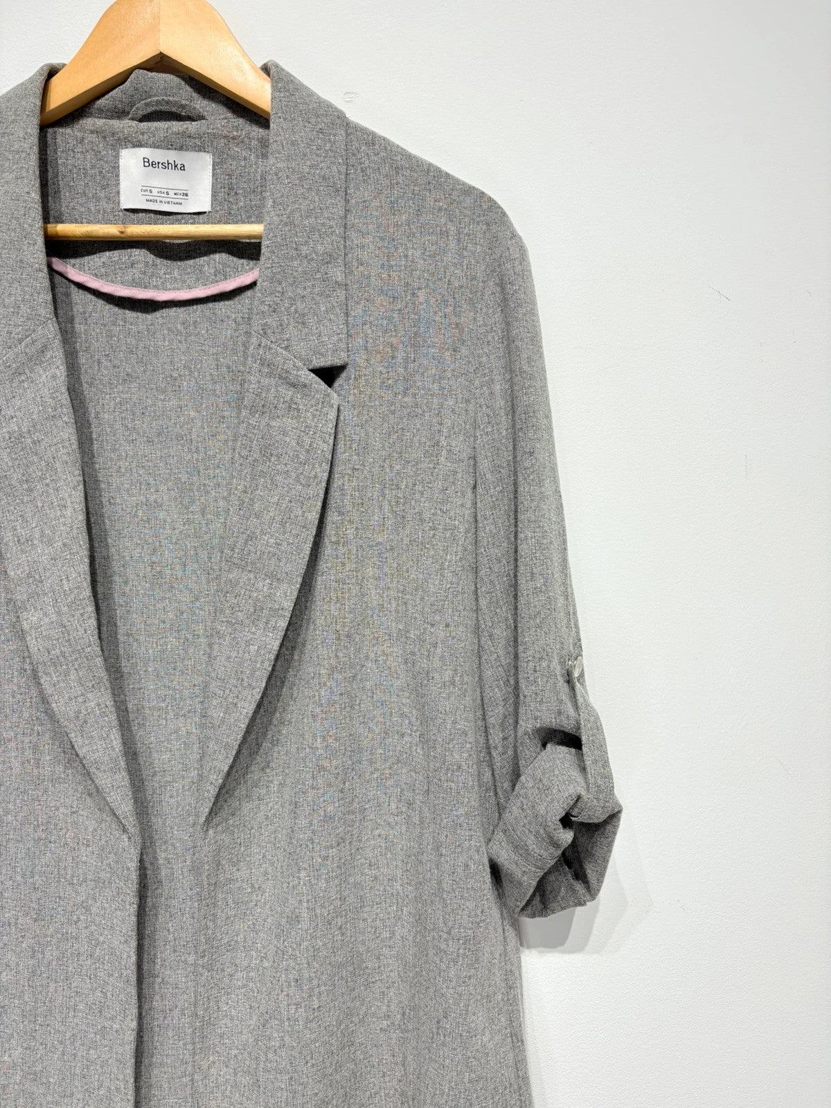 Blazer color gris Bershka