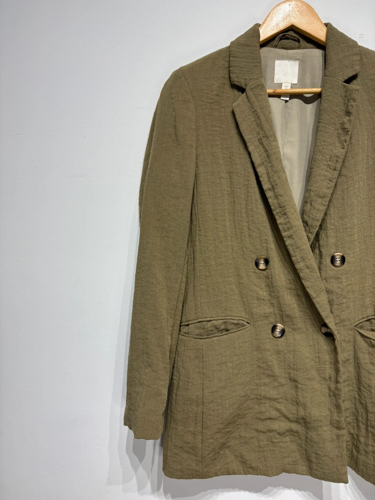 Blazer verde caqui H&M
