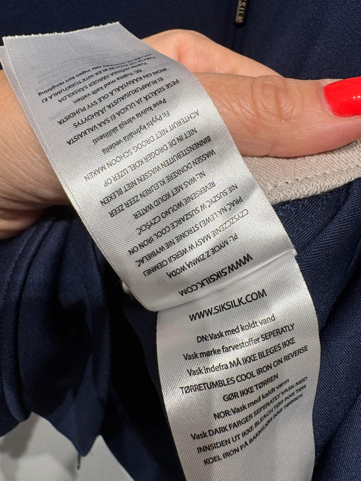 Sudadera SikSilk azul marino