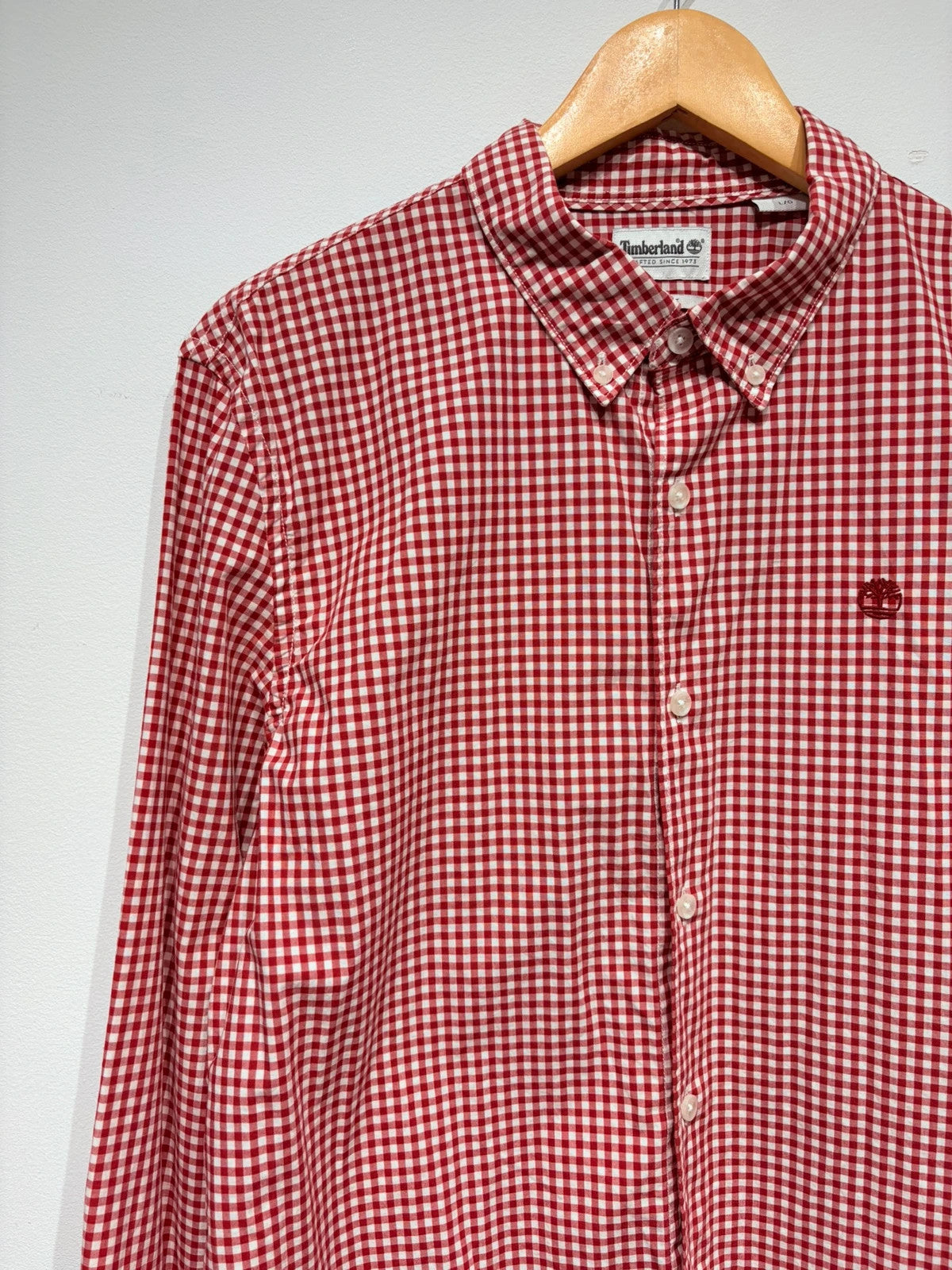 Camisa cuadritos rojos blancos Timberland