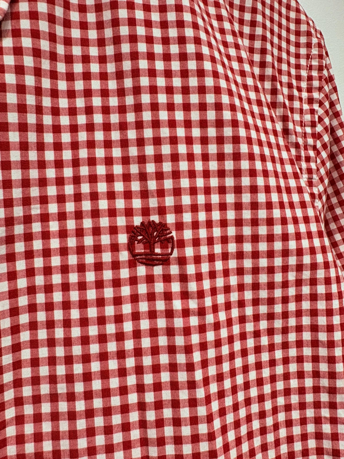 Camisa cuadritos rojos blancos Timberland