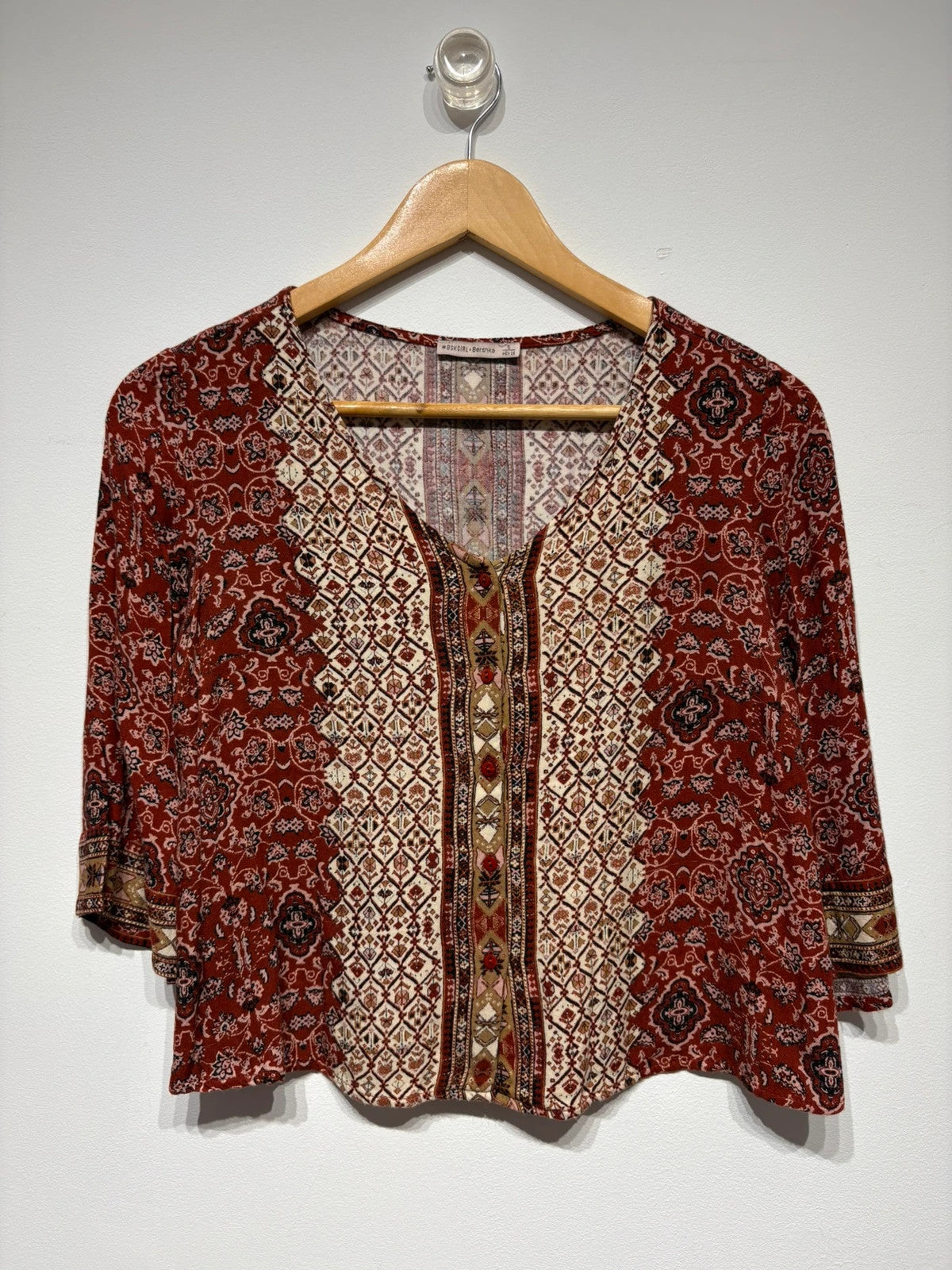 Blusa estampada Bershka
