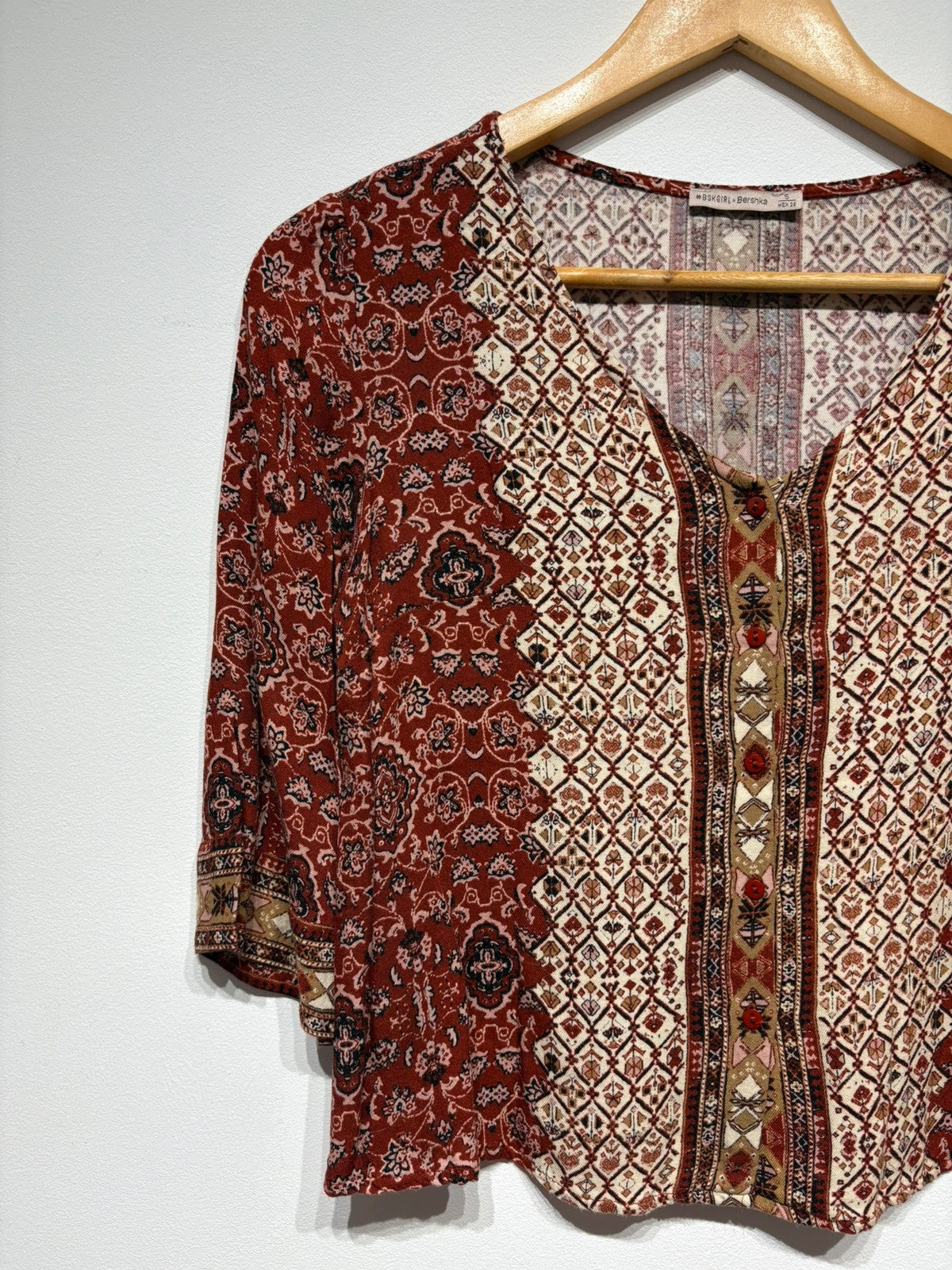 Blusa estampada Bershka
