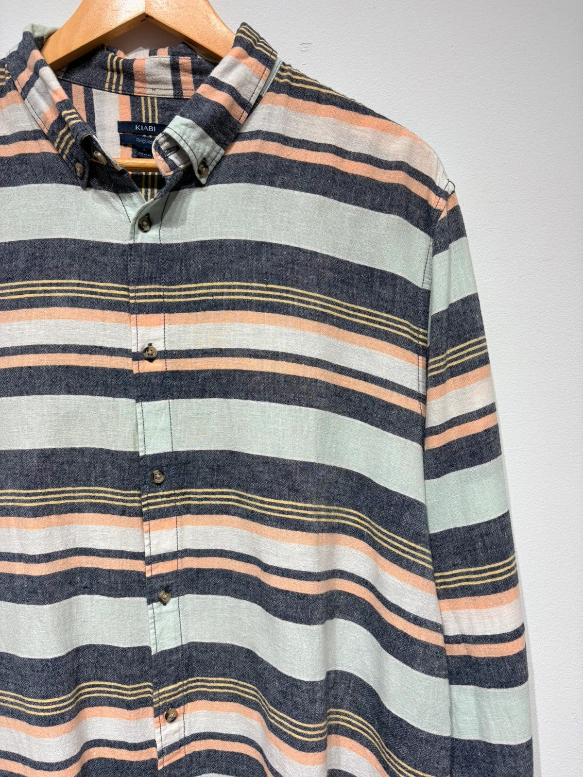 Camisa hombre tallas tipo lino Kiabi