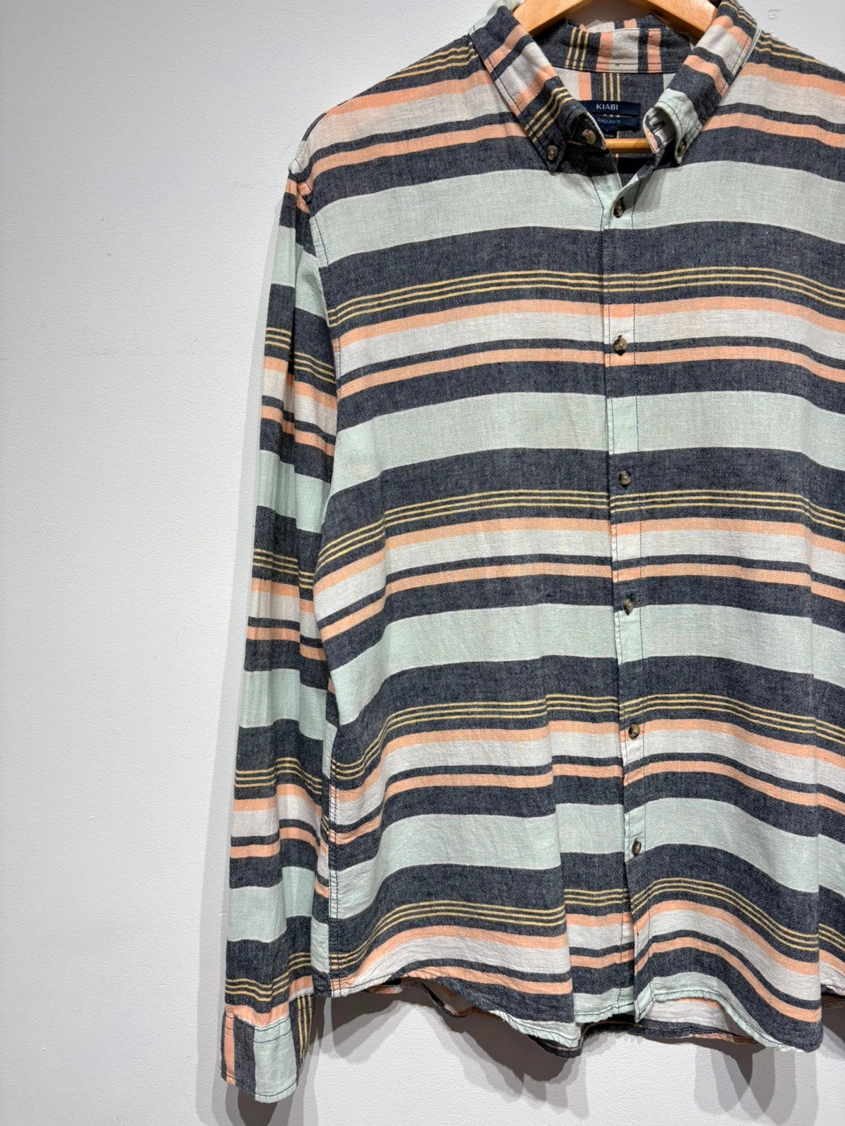 Camisa hombre tallas tipo lino Kiabi