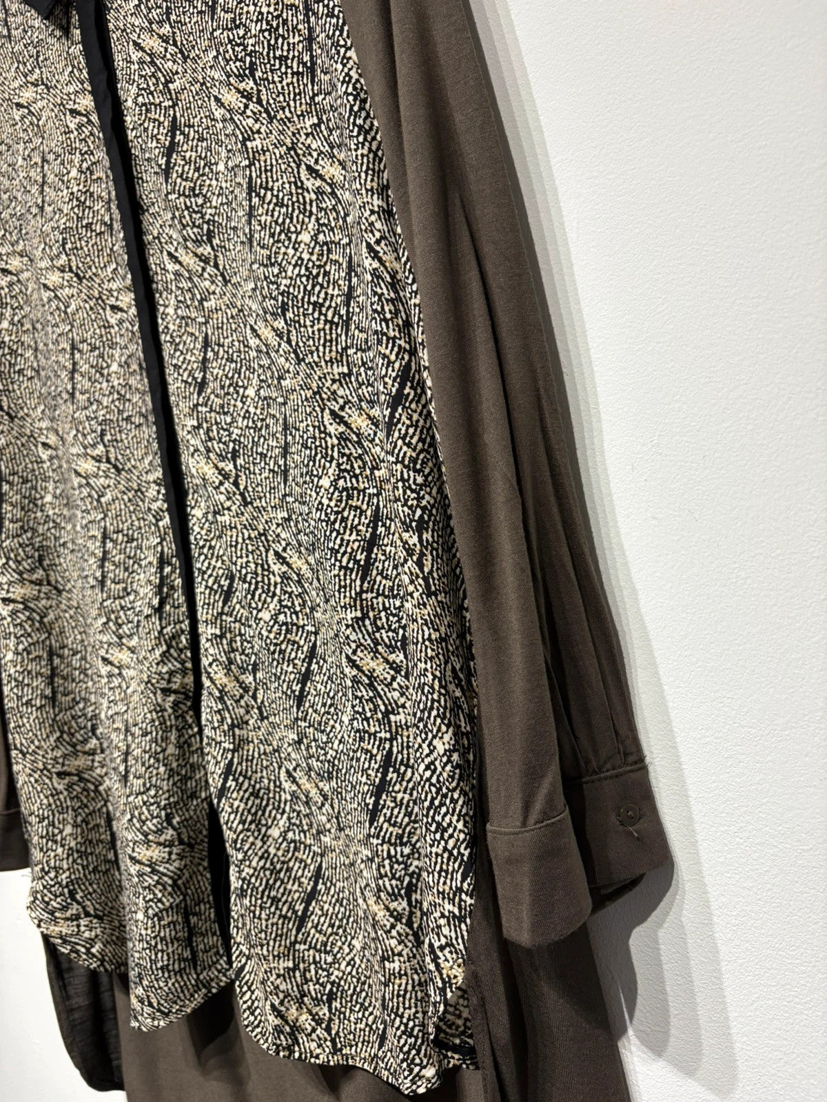 Blusa de doble tejido estampada de Mango
