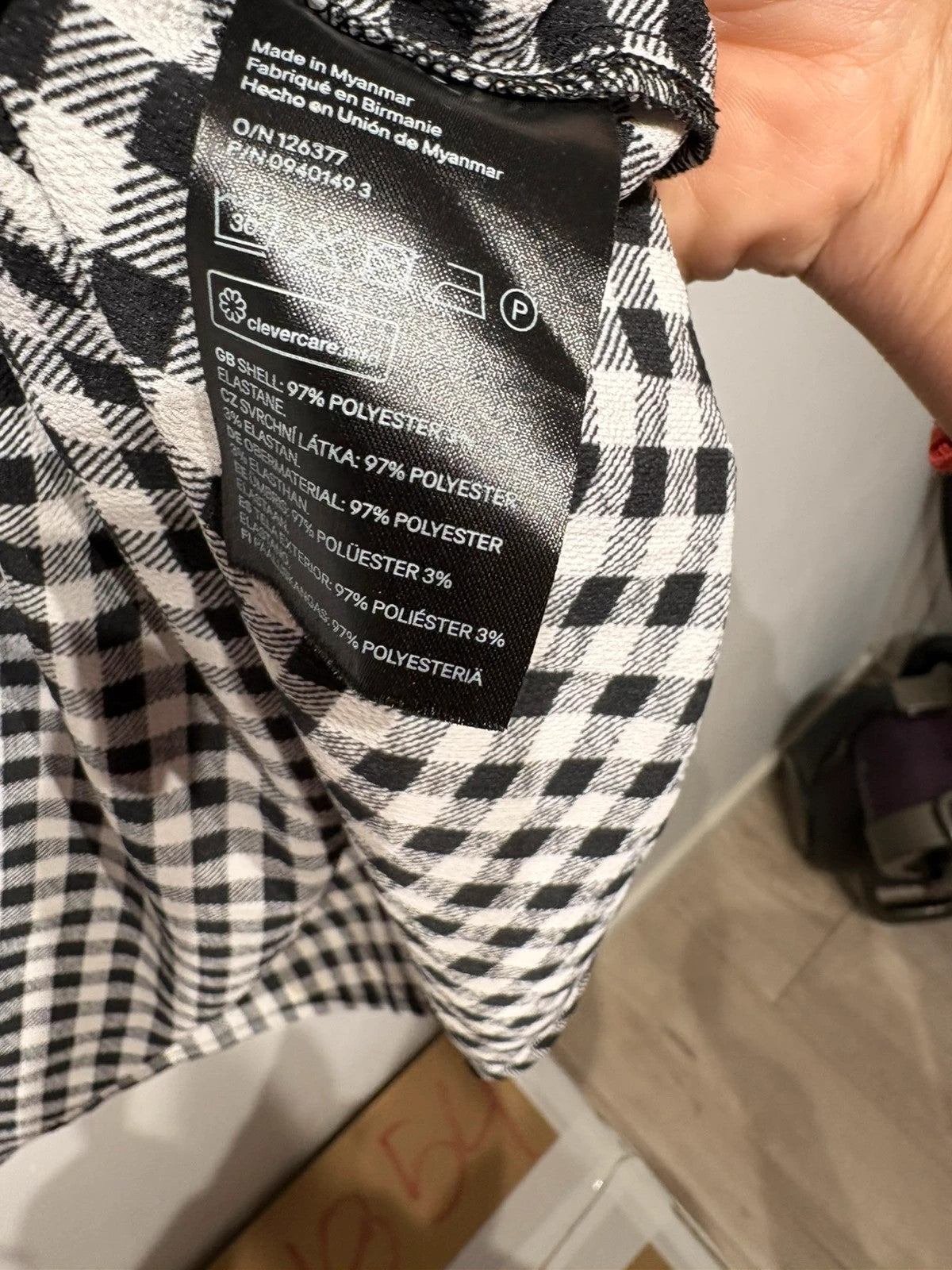 Vestido cuadro Vichy H&M