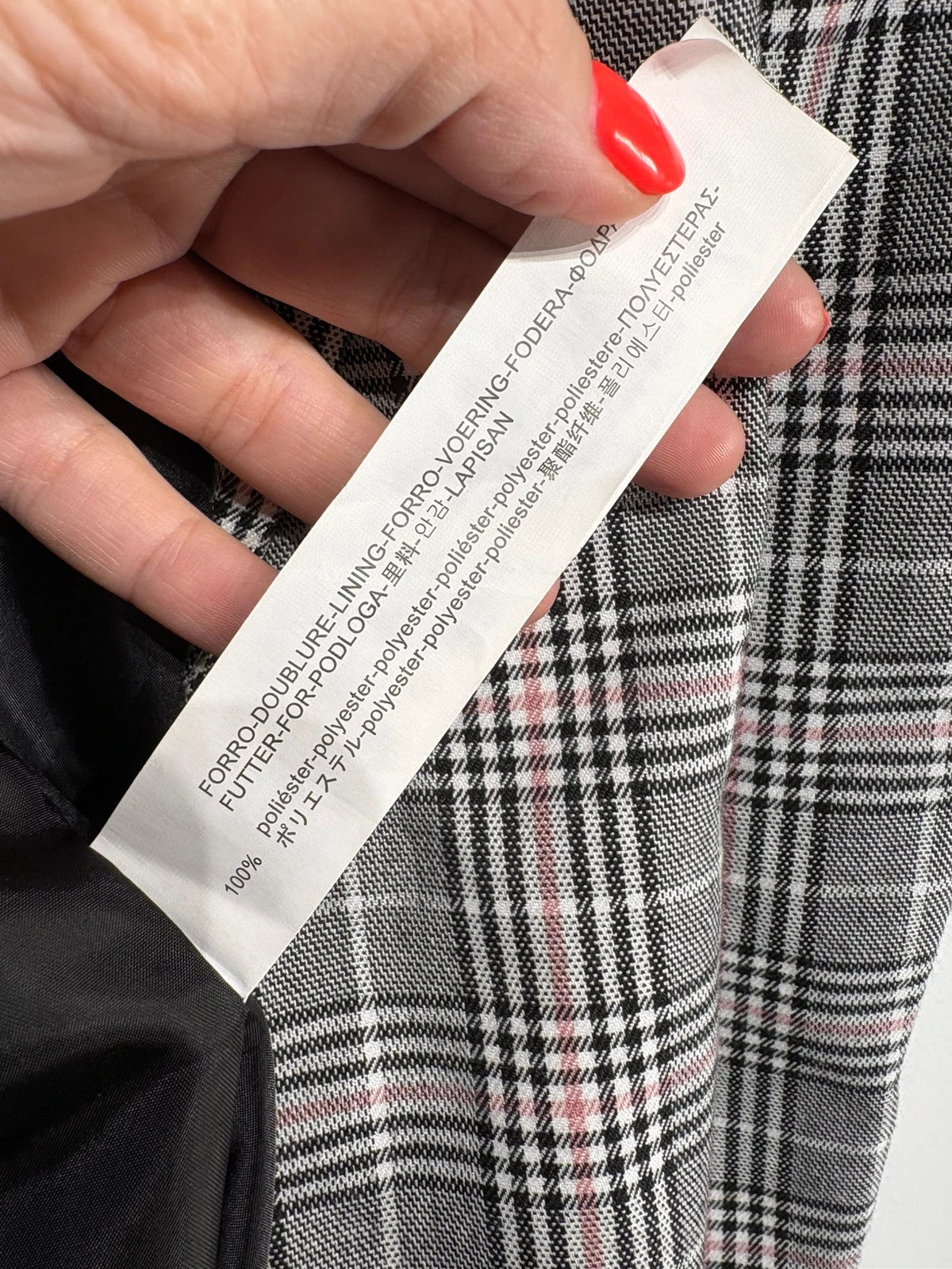 Americana de cuadros Stradivarius