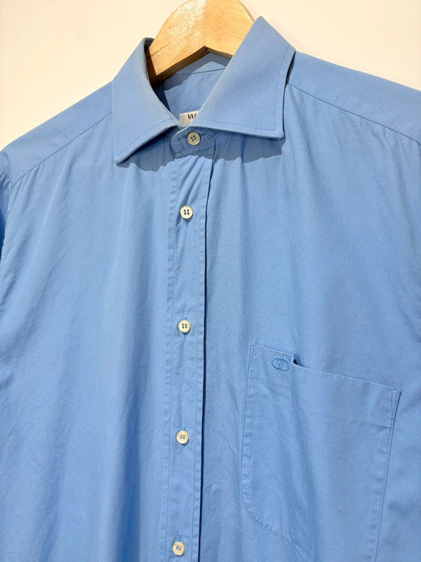 Camisa azul lisa de Valentino