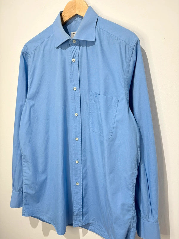 Camisa azul lisa de Valentino
