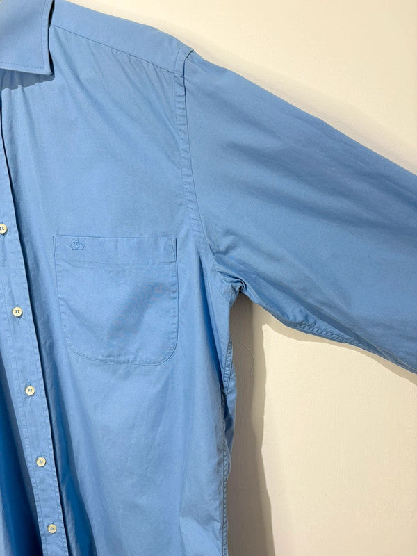 Camisa azul lisa de Valentino