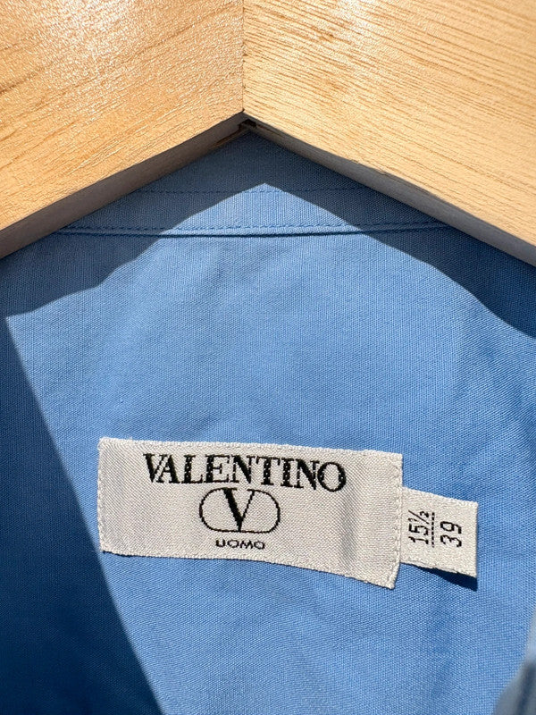 Camisa azul lisa de Valentino