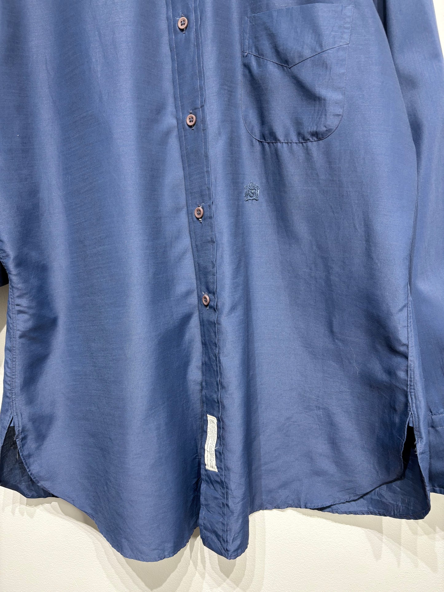Camisa vintage de trevira y algodón