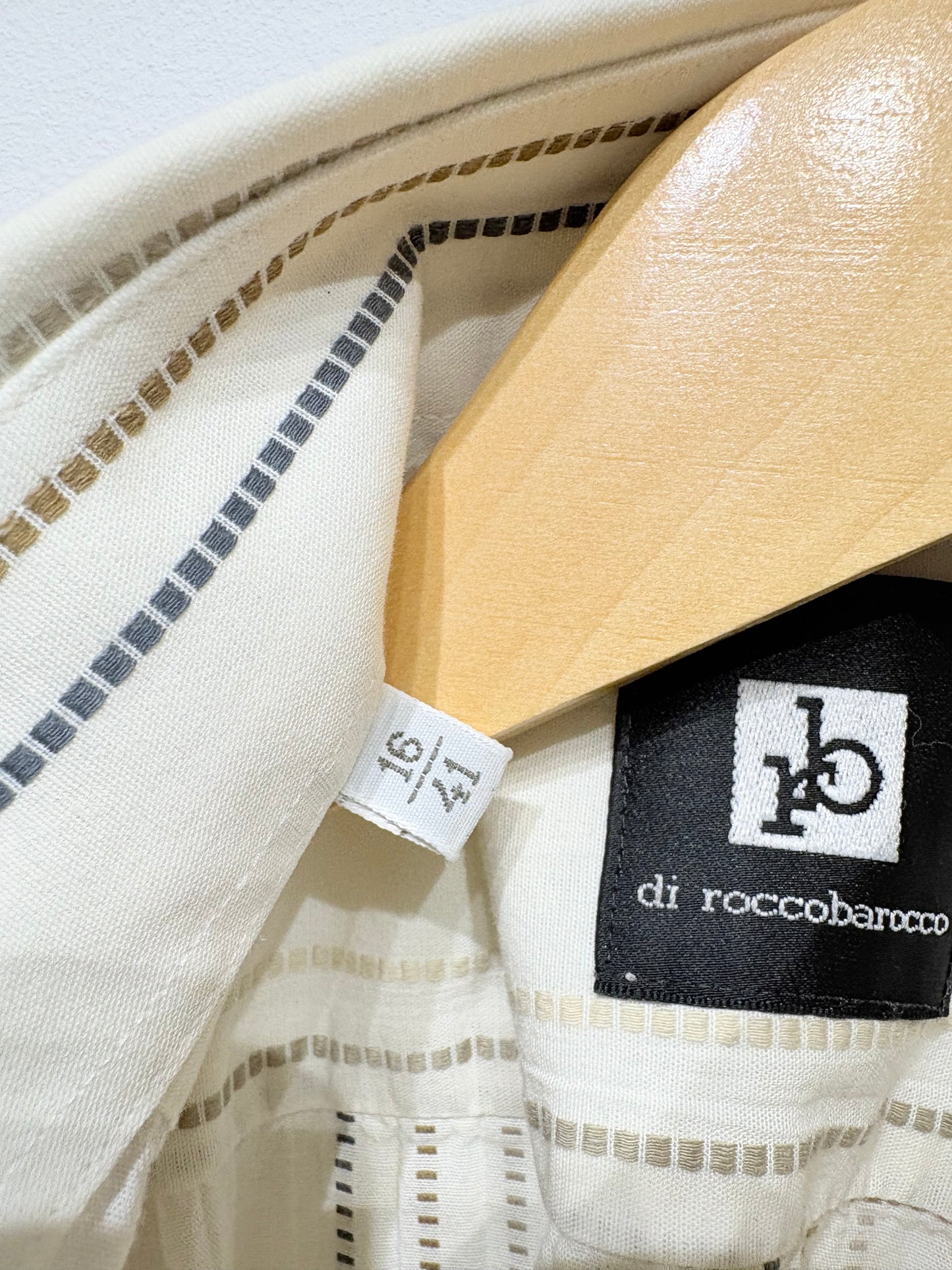 Camisa rayas 100% algodón di roccobarocco