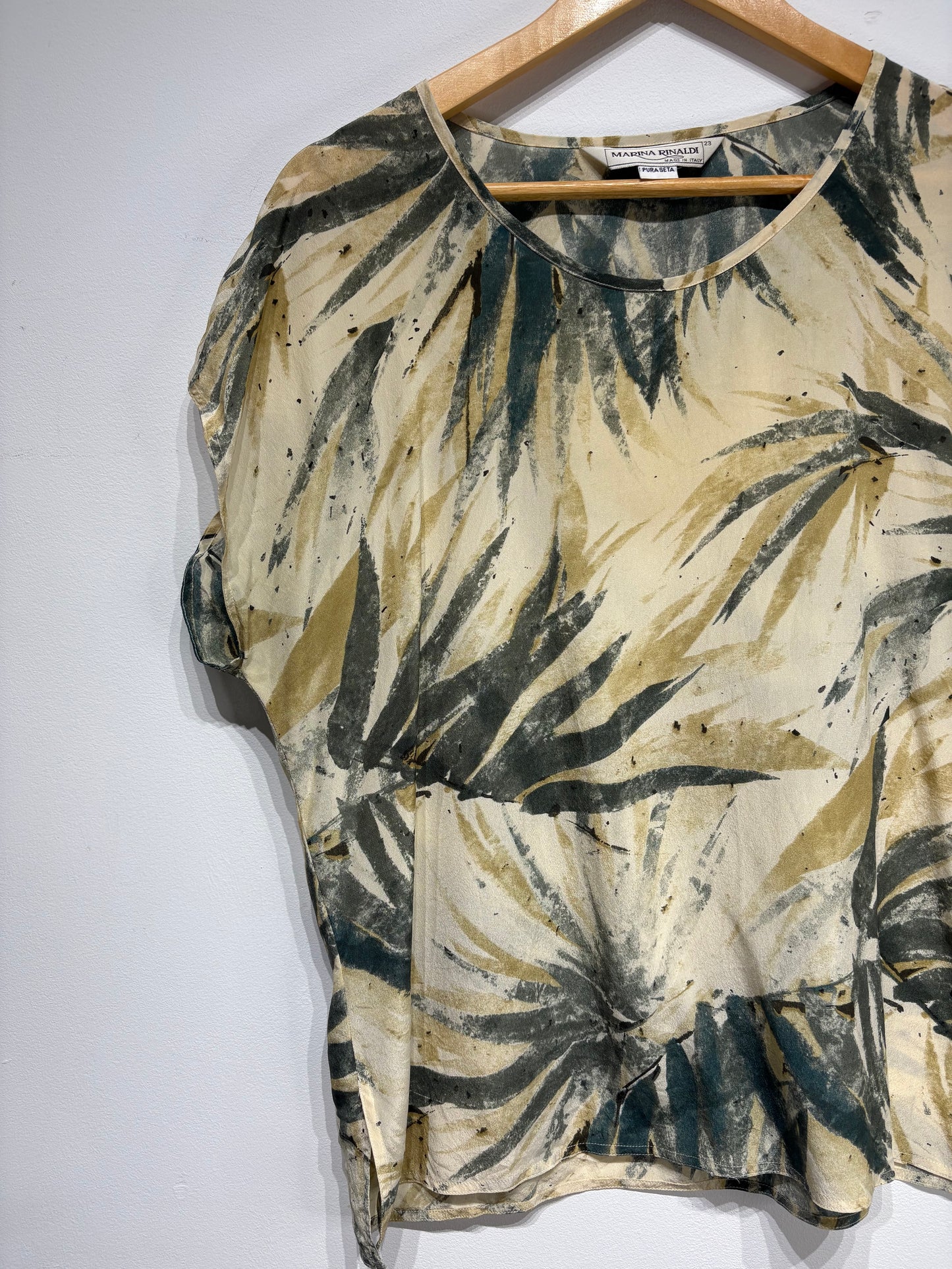 Blusa estampada 100% seda