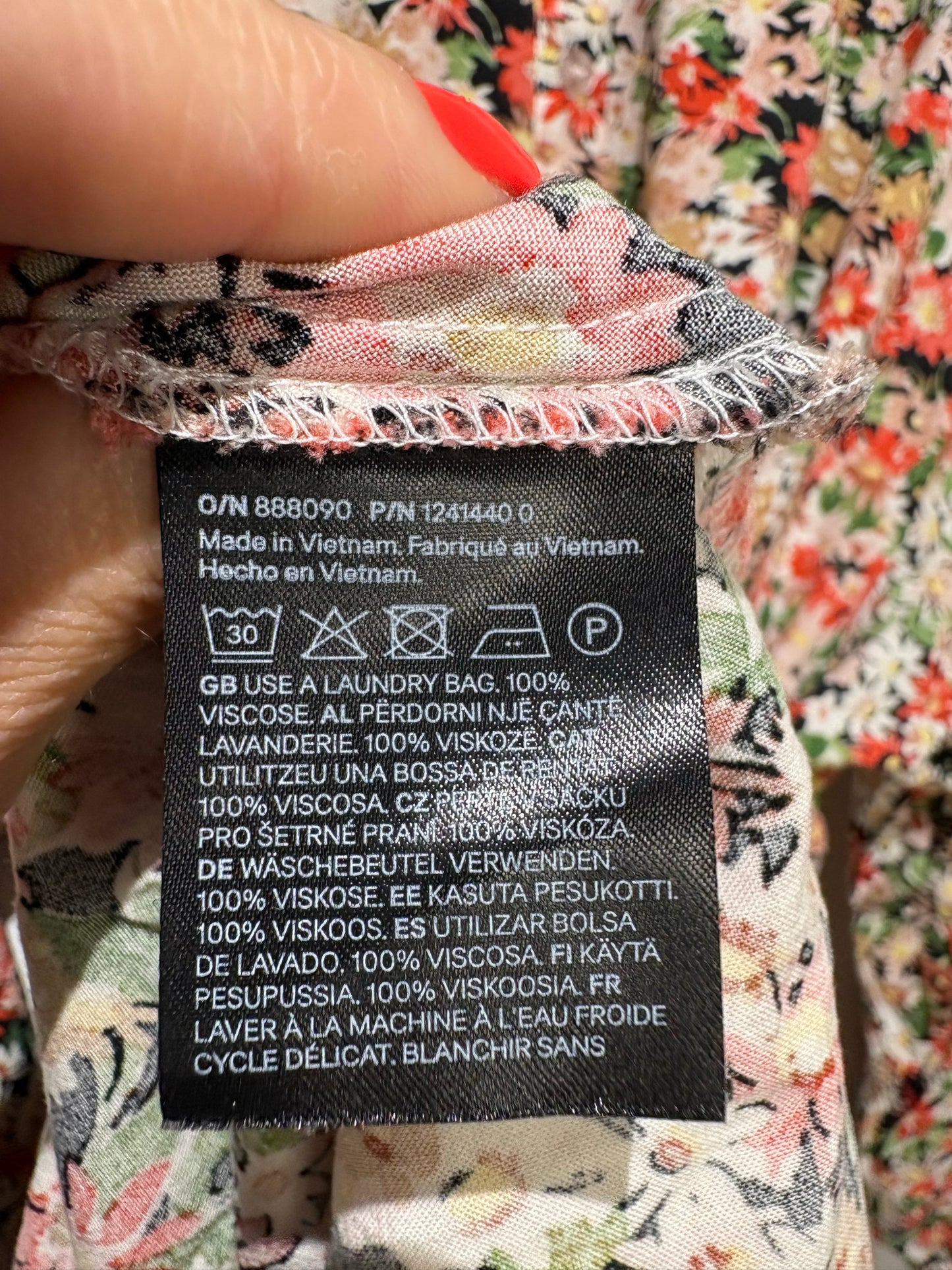 Vestido de flores de H&M