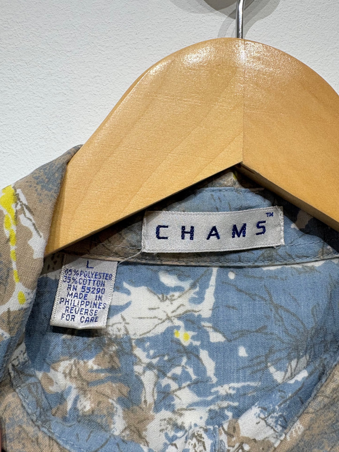 Camisa estampada asimétrica Vintage