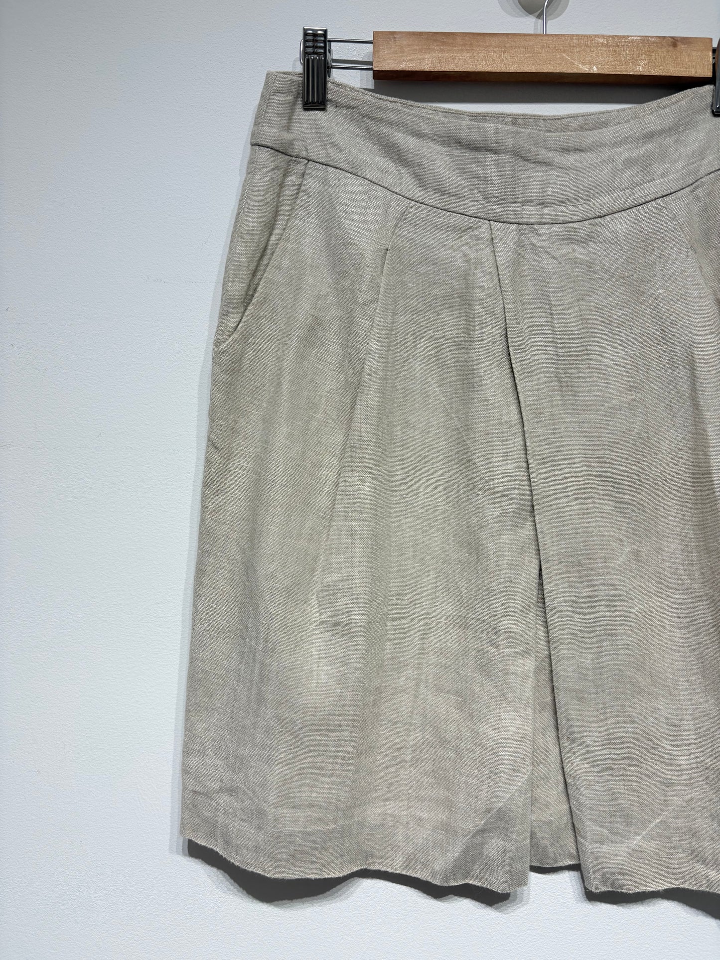 Falda Massimo Dutti color beige