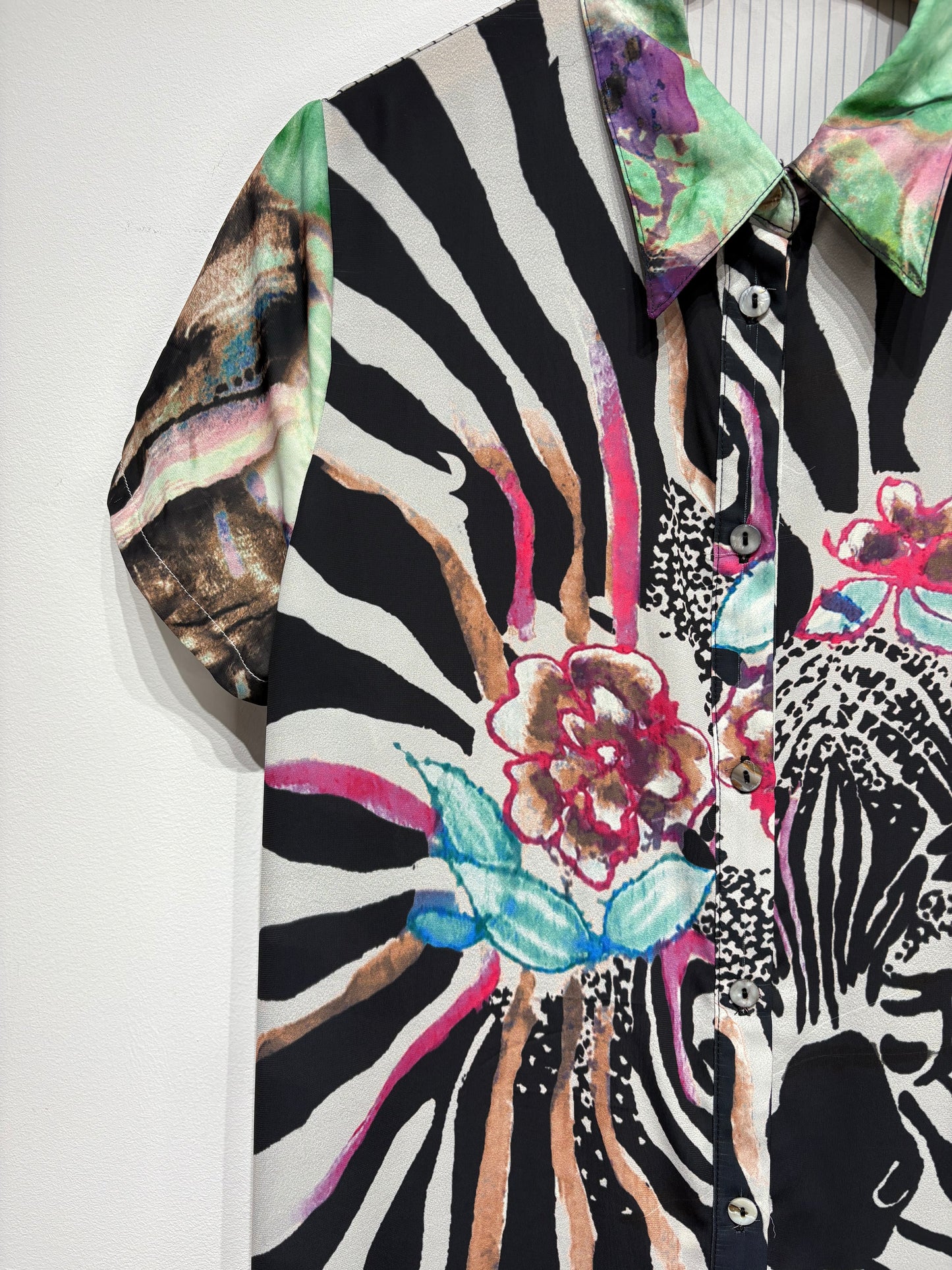 Vestido doble estampado
