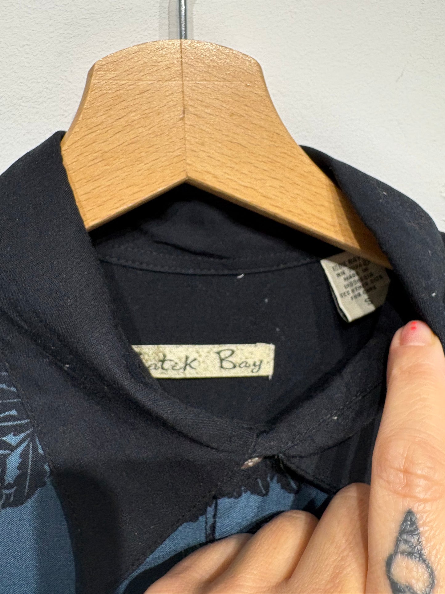 Camisa estampada tonos azules