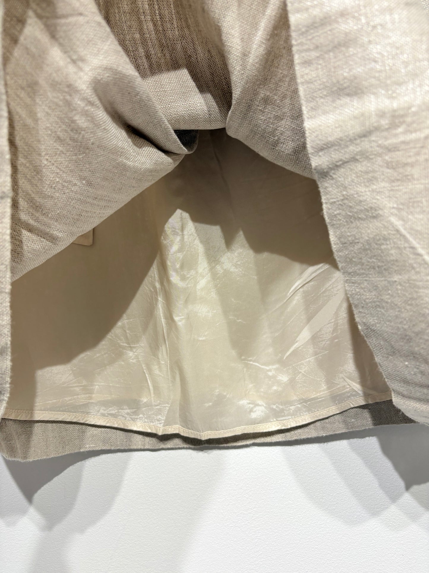 Falda Massimo Dutti color beige
