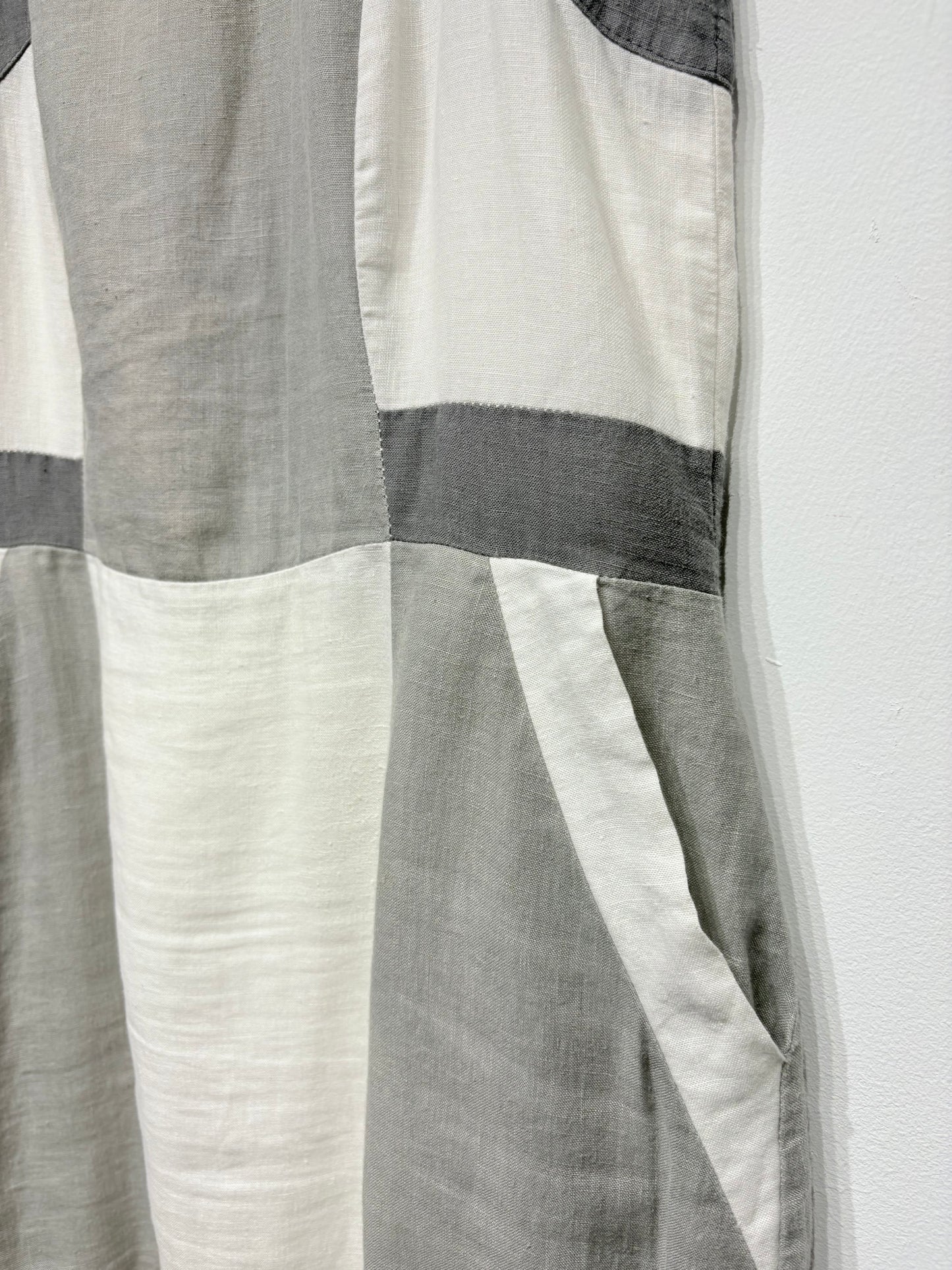 Vestido estilo geométrico tonos claros