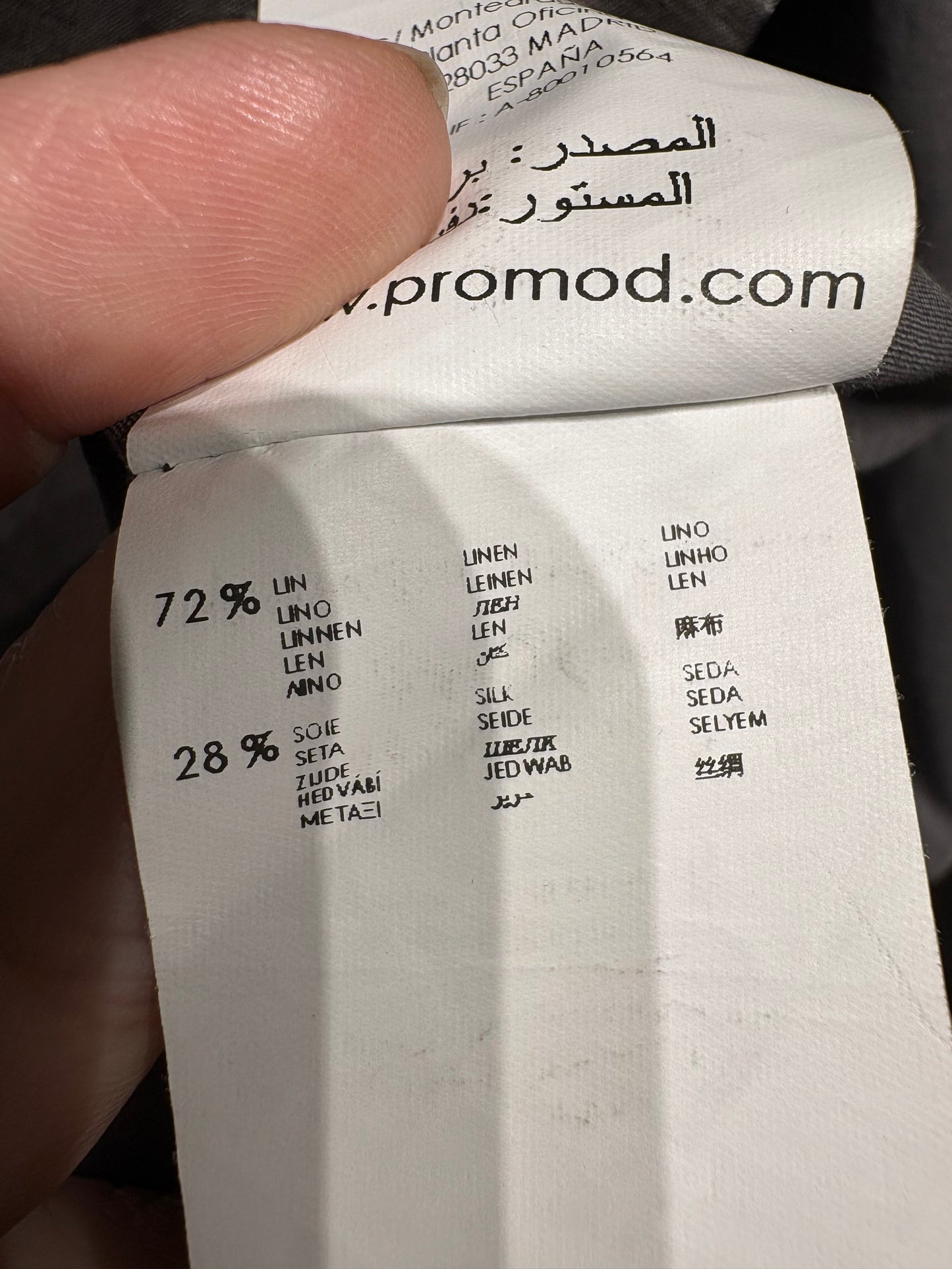 Sobretodo de sega y algodón Promod