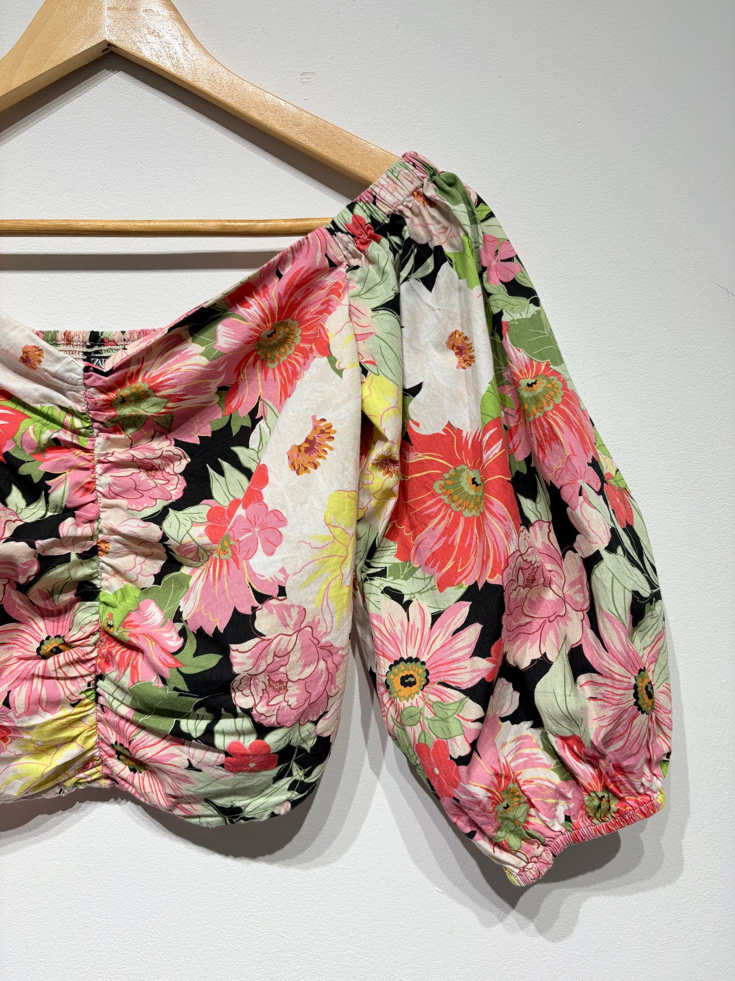 Top estampado de Zara