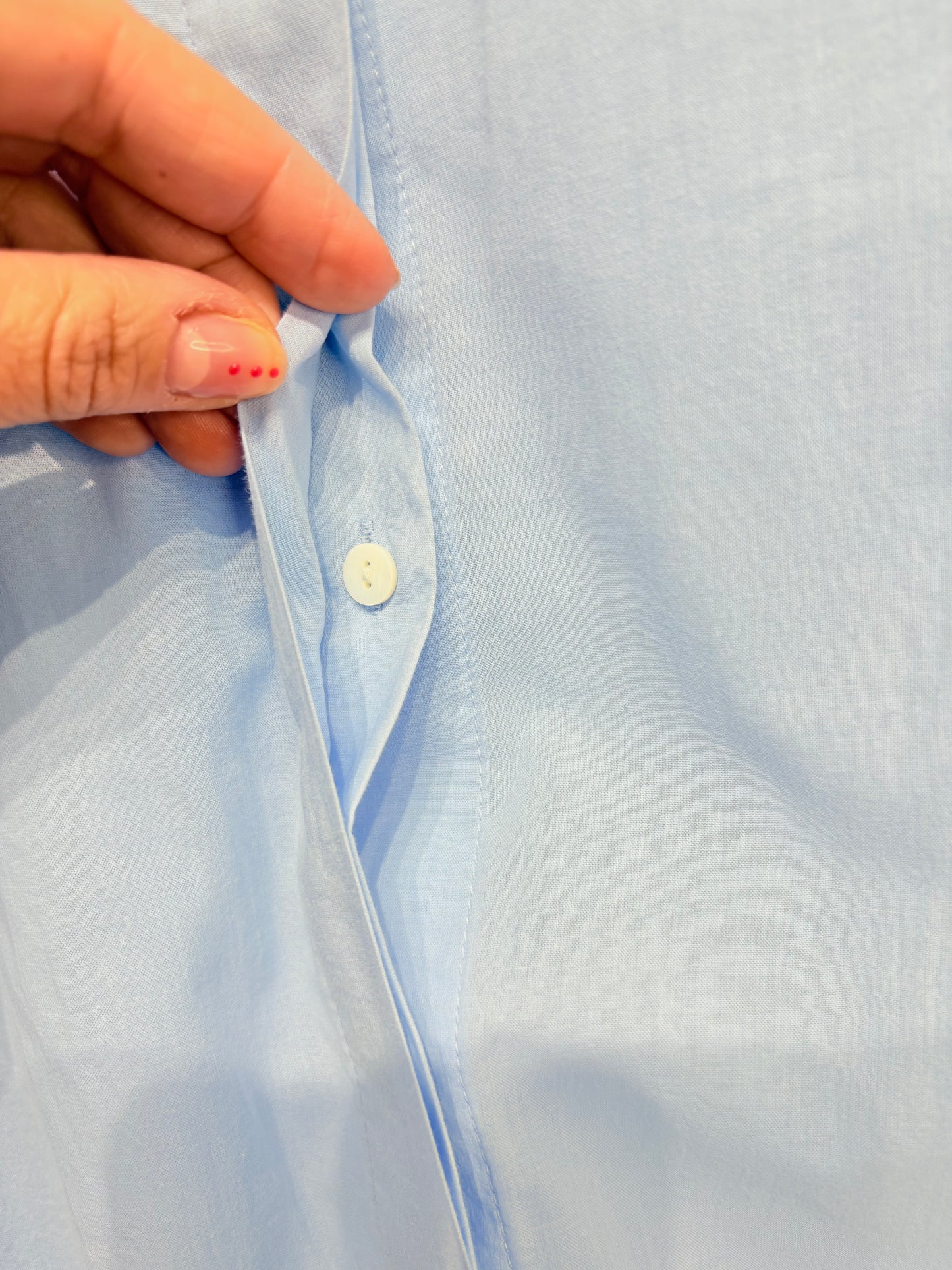 Camisa celeste 100% algodón