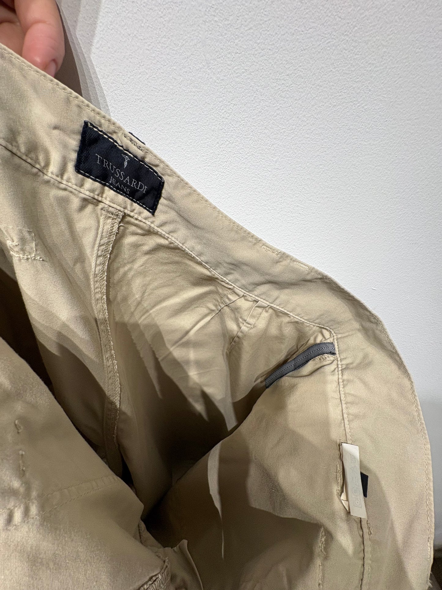 Bermuda color beige Trussardi Jeans
