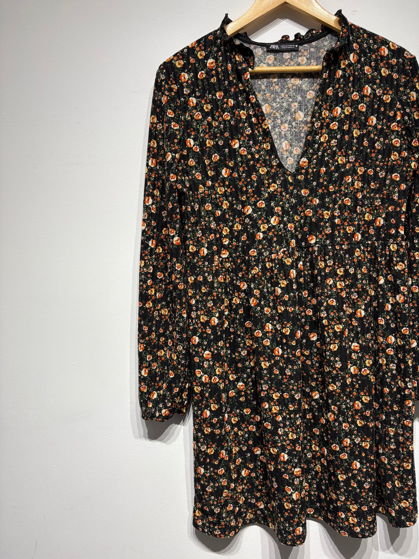 Vestido estampado de Zara